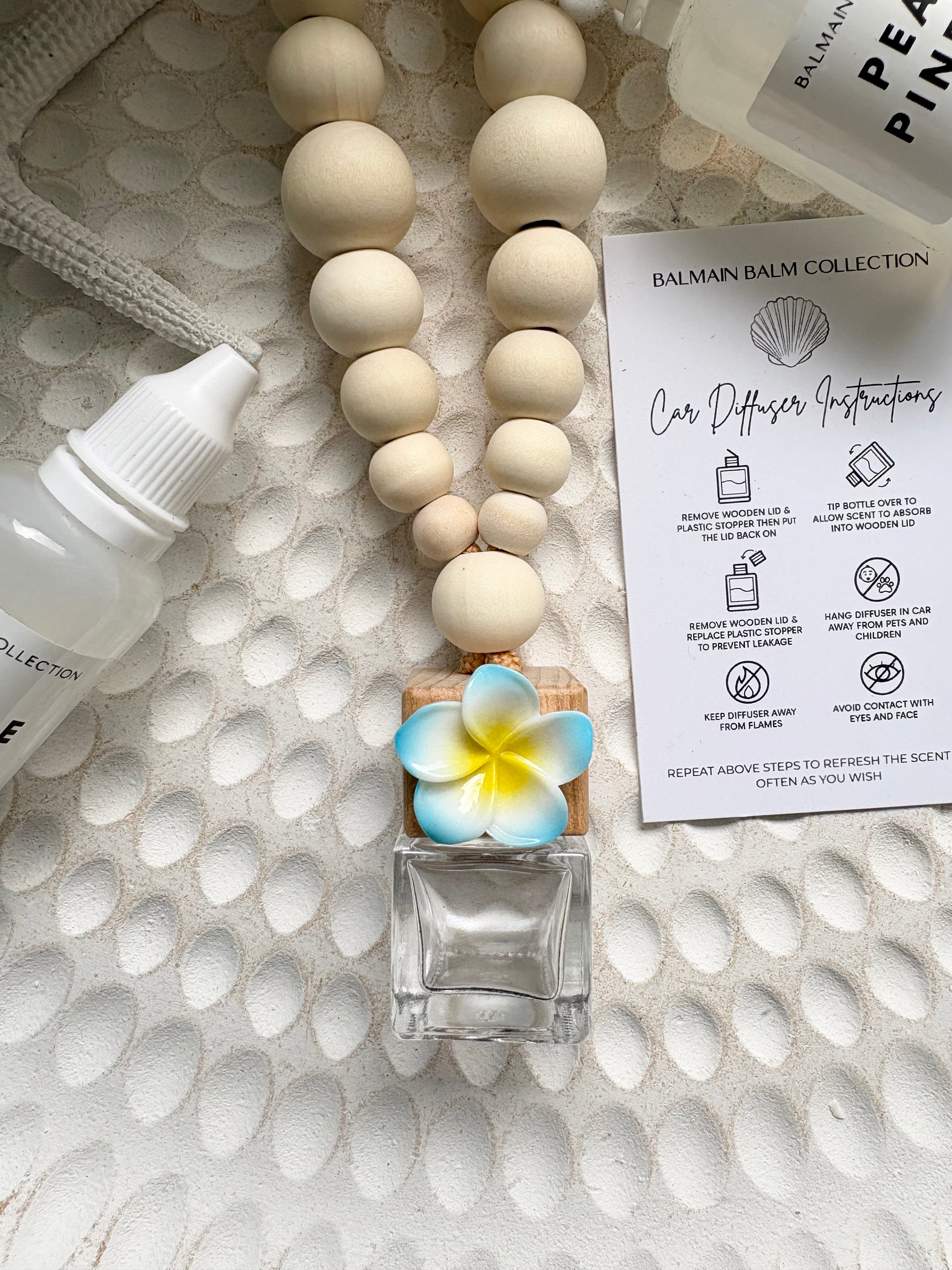 Ombre Frangipani Car Diffuser - Blue