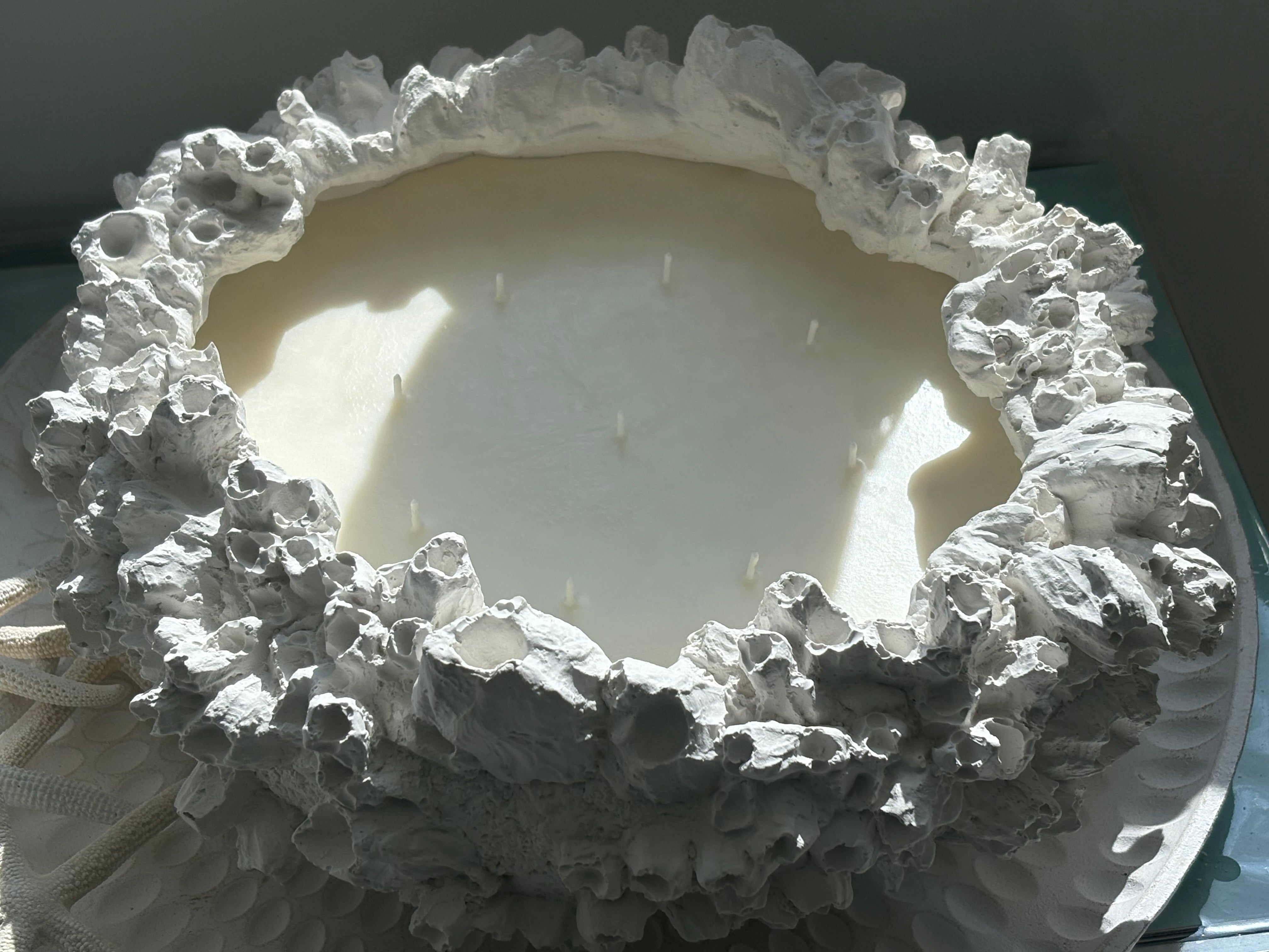 Extra Large Coral Reef Candle – Concrete | 2kg Pure Soy Wax