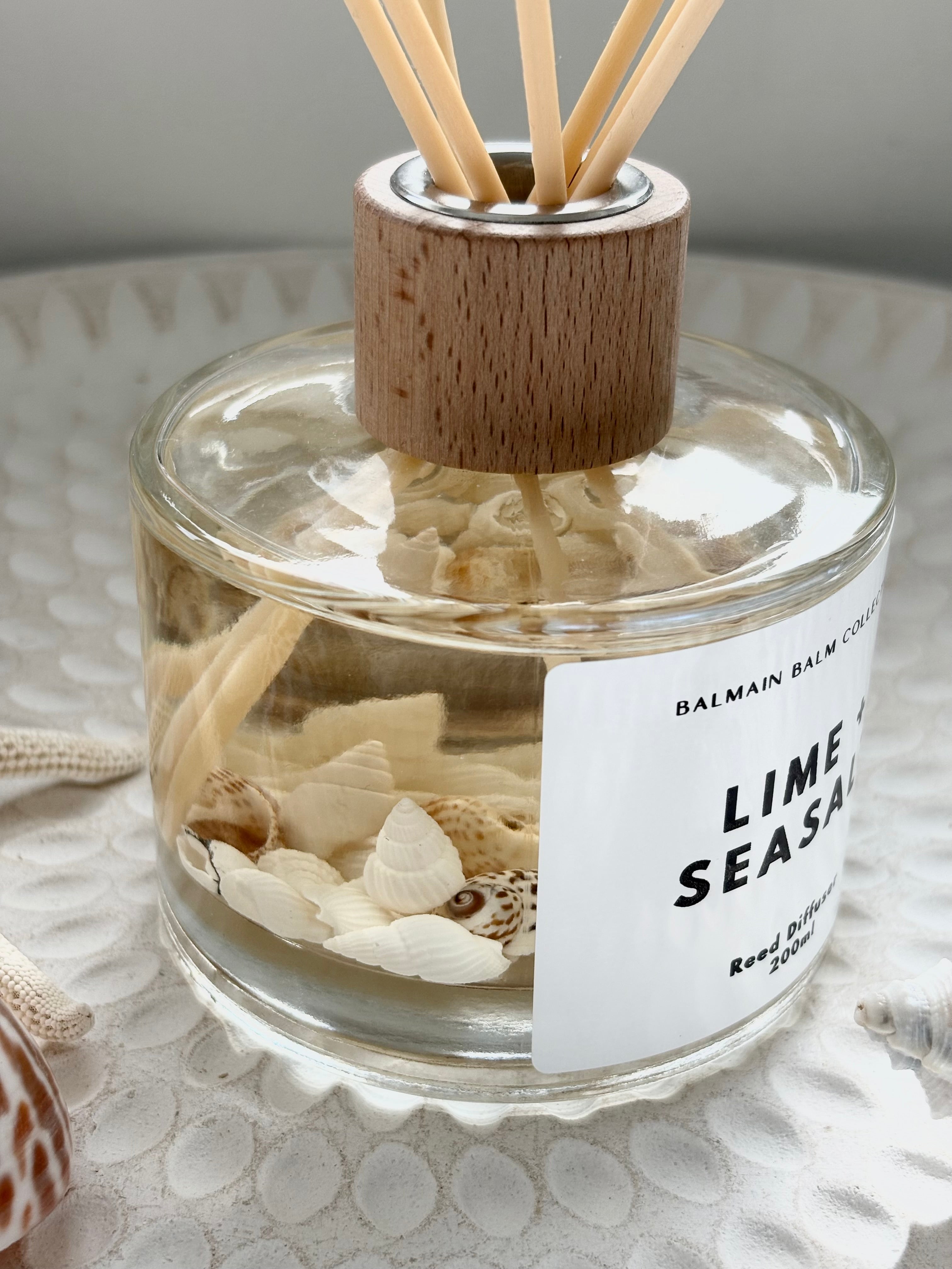 Coastal Shell Reed Diffuser - Lime & Seasalt