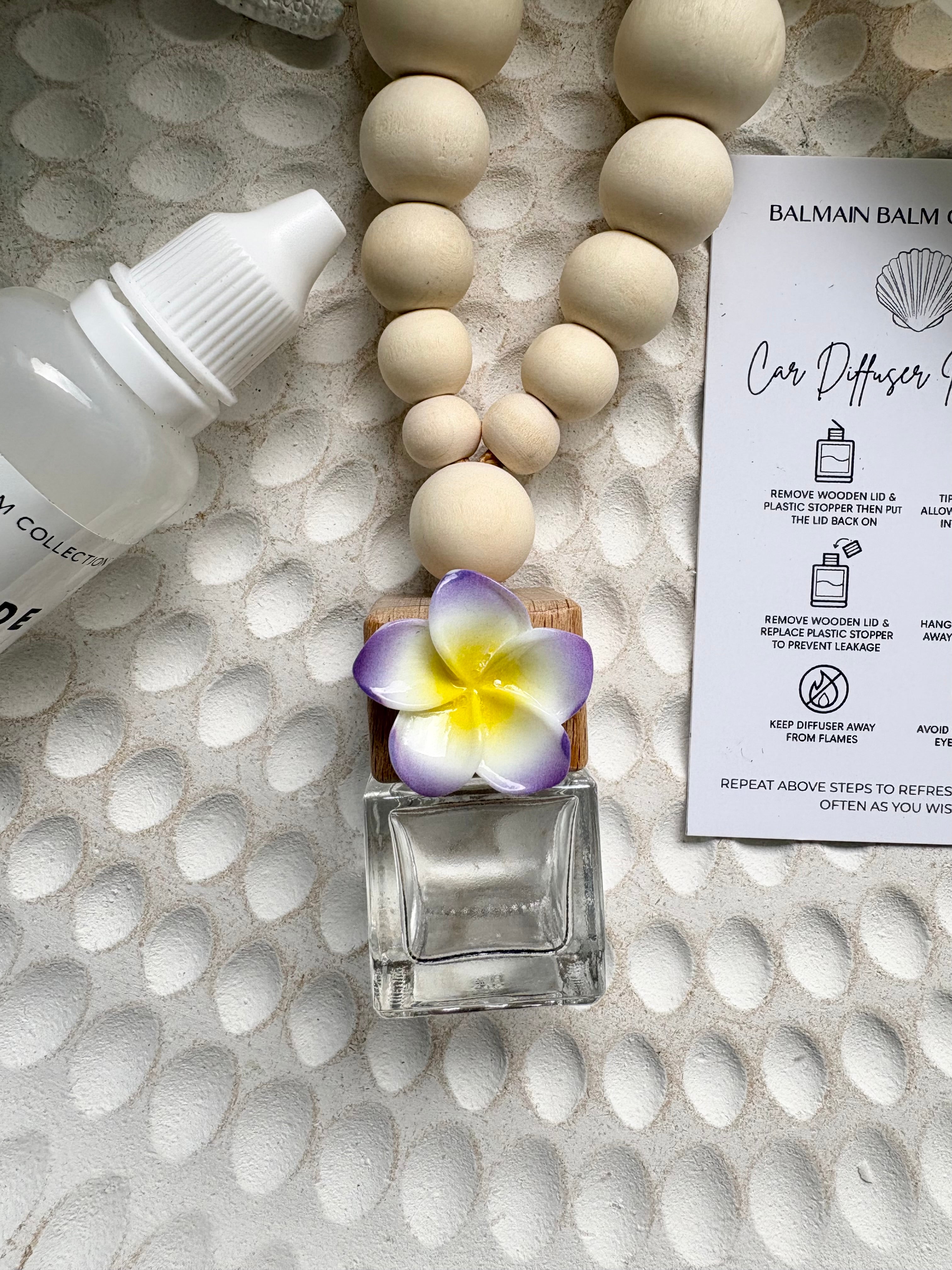 Ombre Frangipani Car Diffuser - Purple