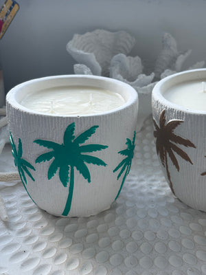 Green Coastal Palm Candle - Limited Edition