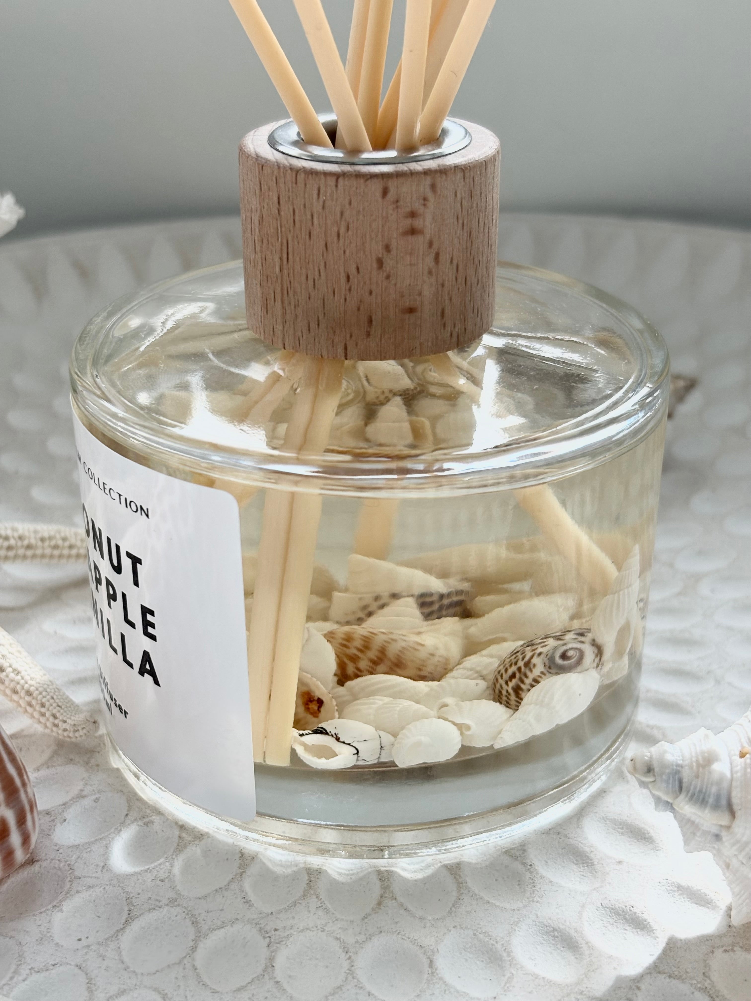 Coastal Shell Reed Diffuser - Coconut, Pineapple & Vanilla