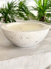 Extra Large Coastal Terrazzo Concrete Candle - 1.8L