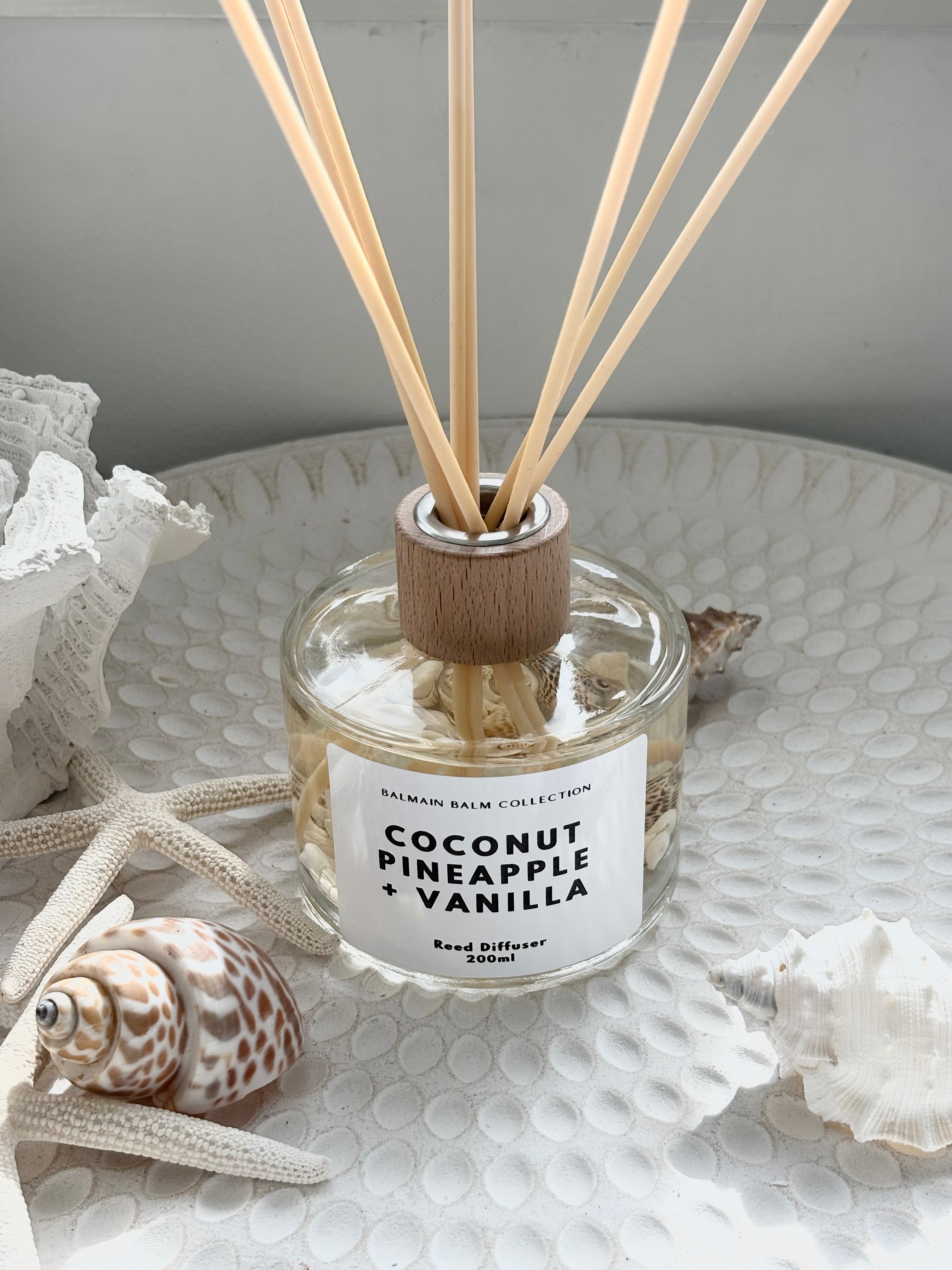 Coastal Shell Reed Diffuser - Coconut, Pineapple & Vanilla