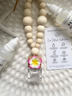 Ombre Frangipani Car Diffuser - Pink