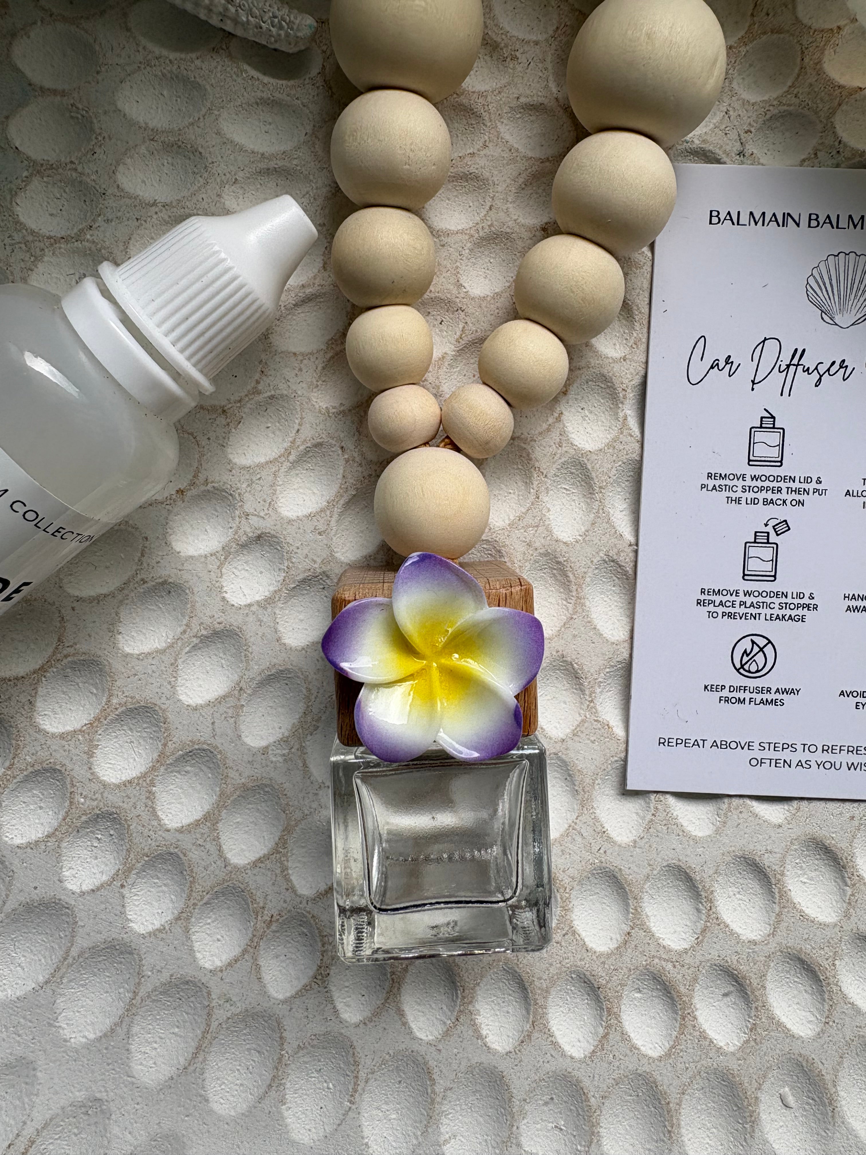 Ombre Frangipani Car Diffuser - Purple