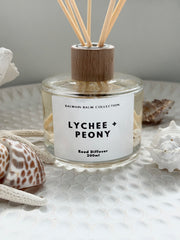 Coastal Shell Reed Diffuser - Lychee & Peony