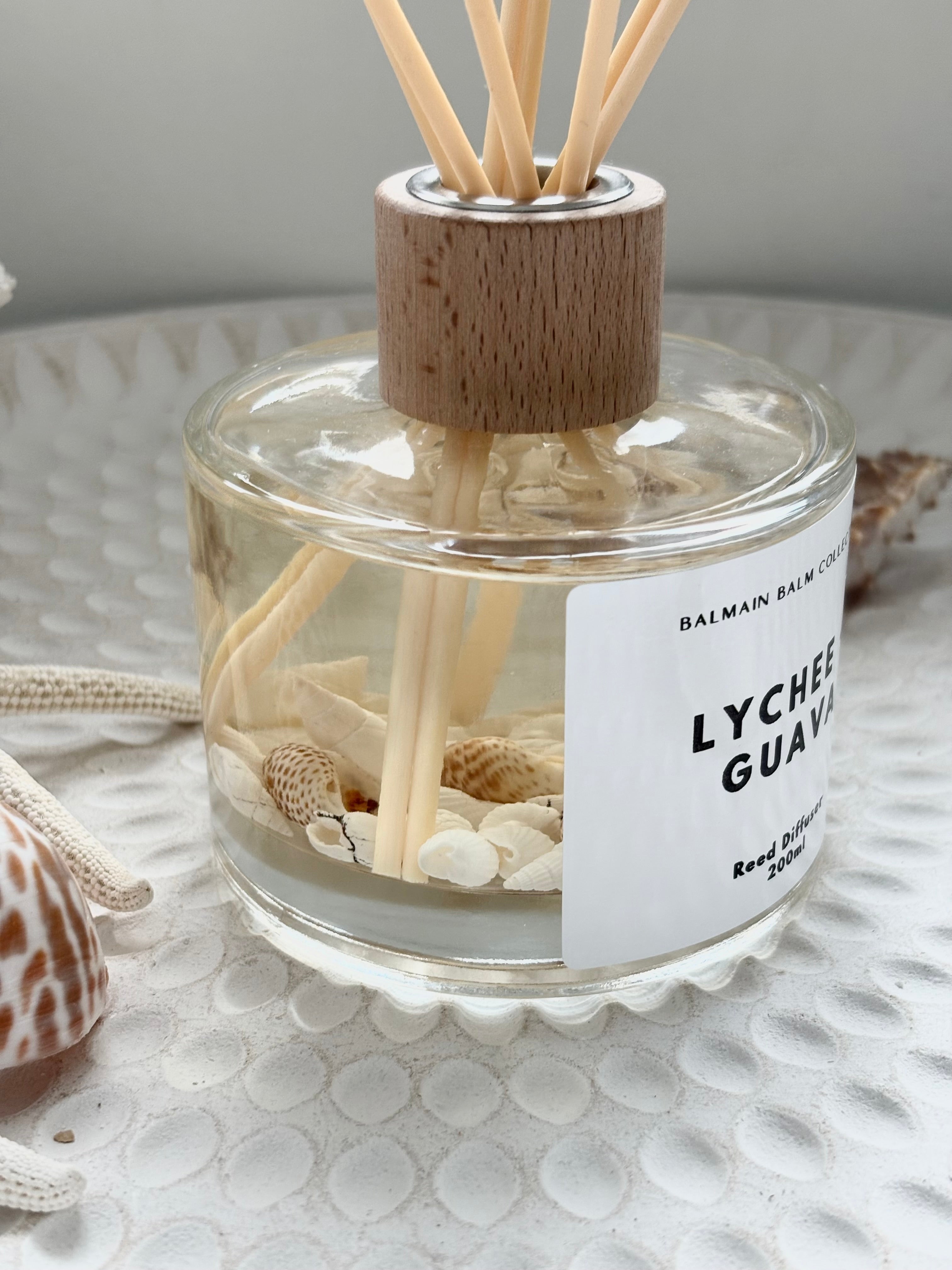 Coastal Shell Reed Diffuser - Lychee & Guava