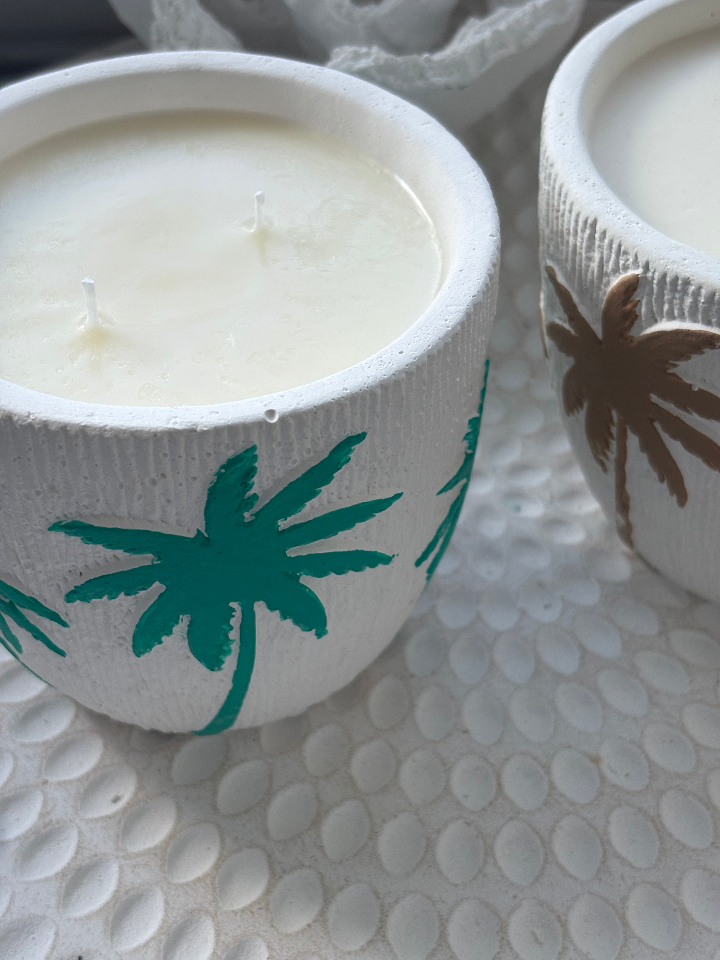 Green Coastal Palm Candle - Limited Edition
