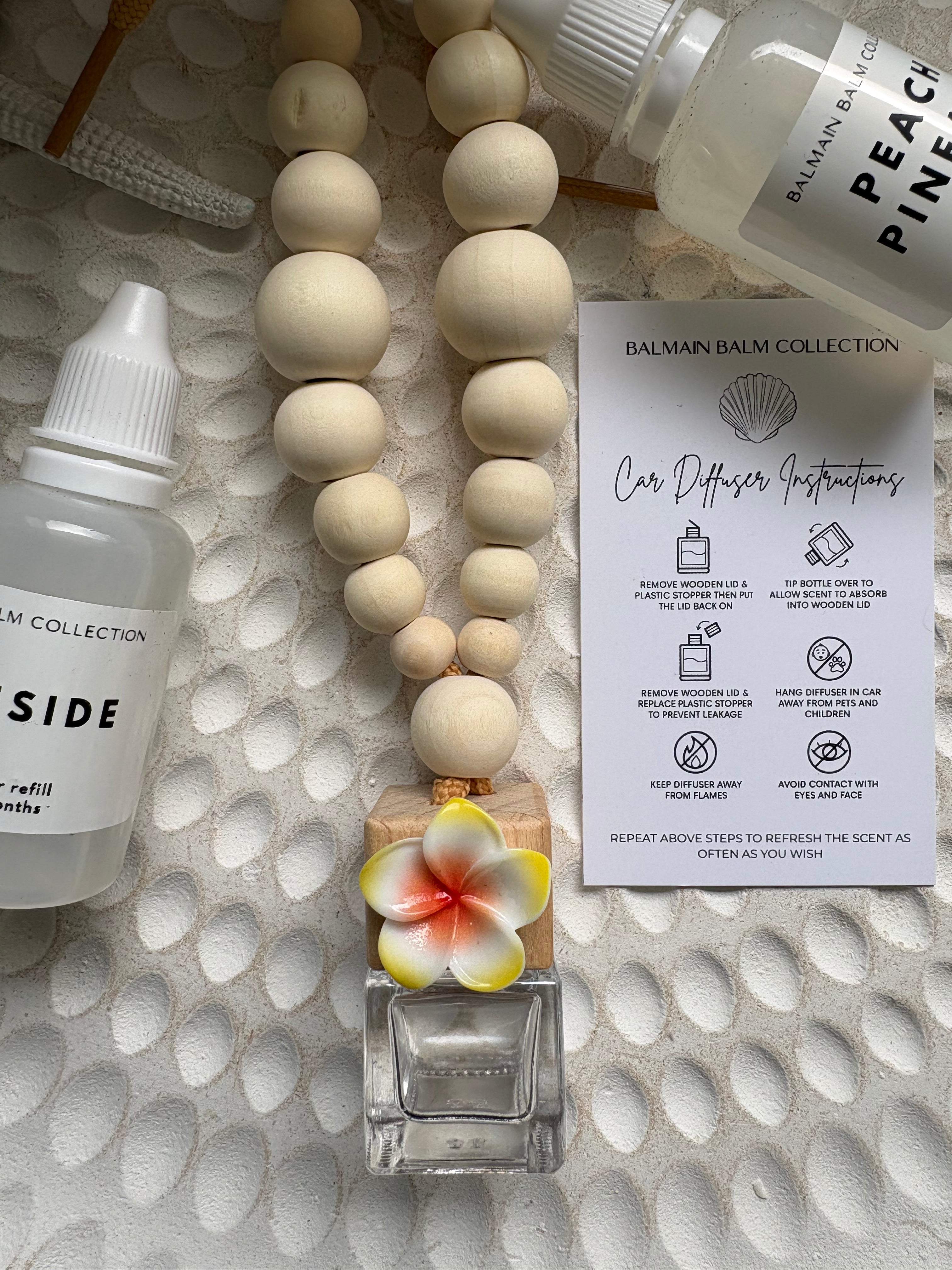 Ombre Frangipani Car Diffuser - Yellow to Orange