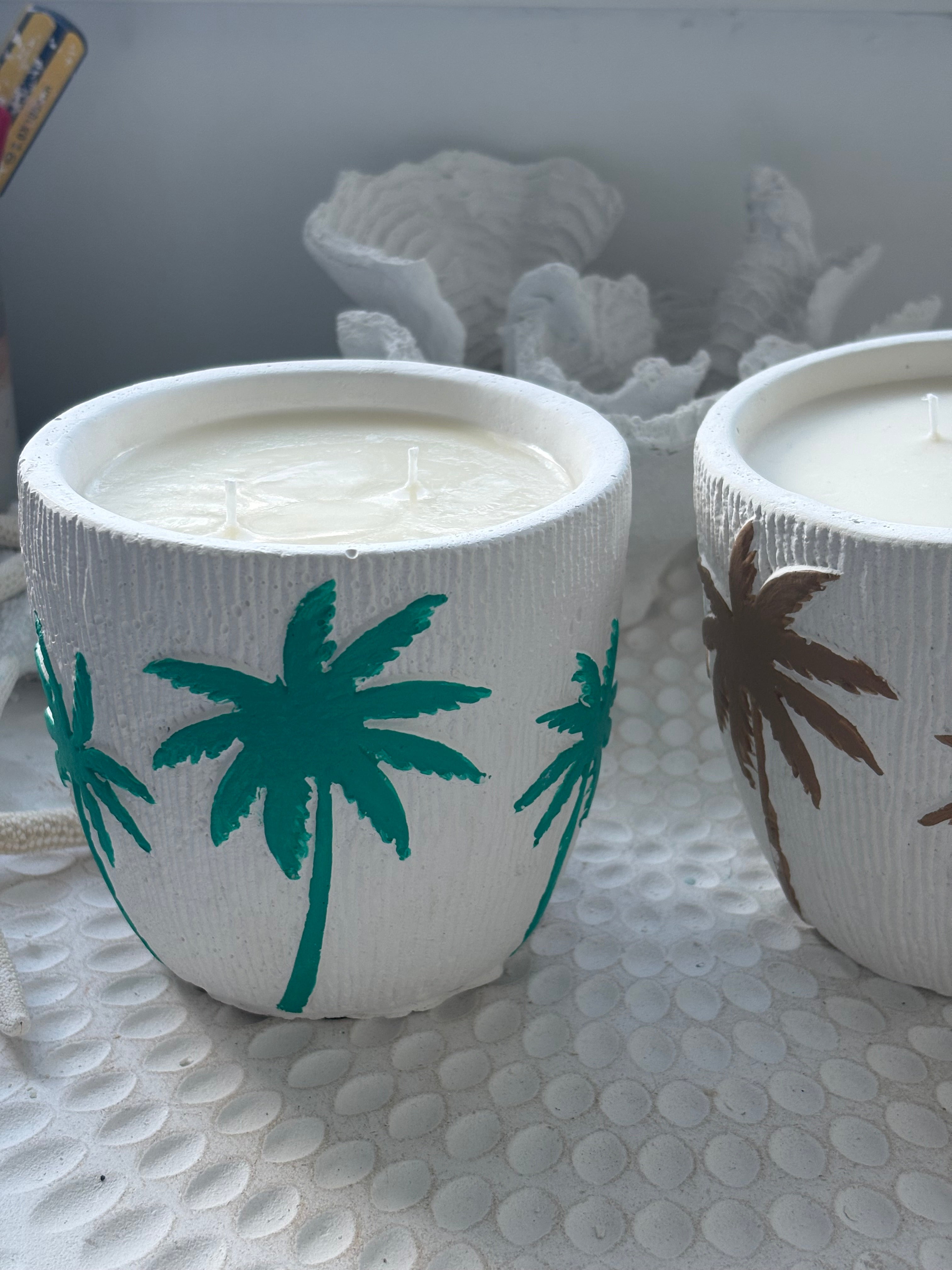 Green Coastal Palm Candle - Limited Edition