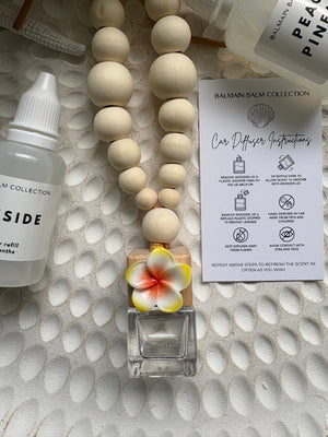 Ombre Frangipani Car Diffuser - Yellow to Orange