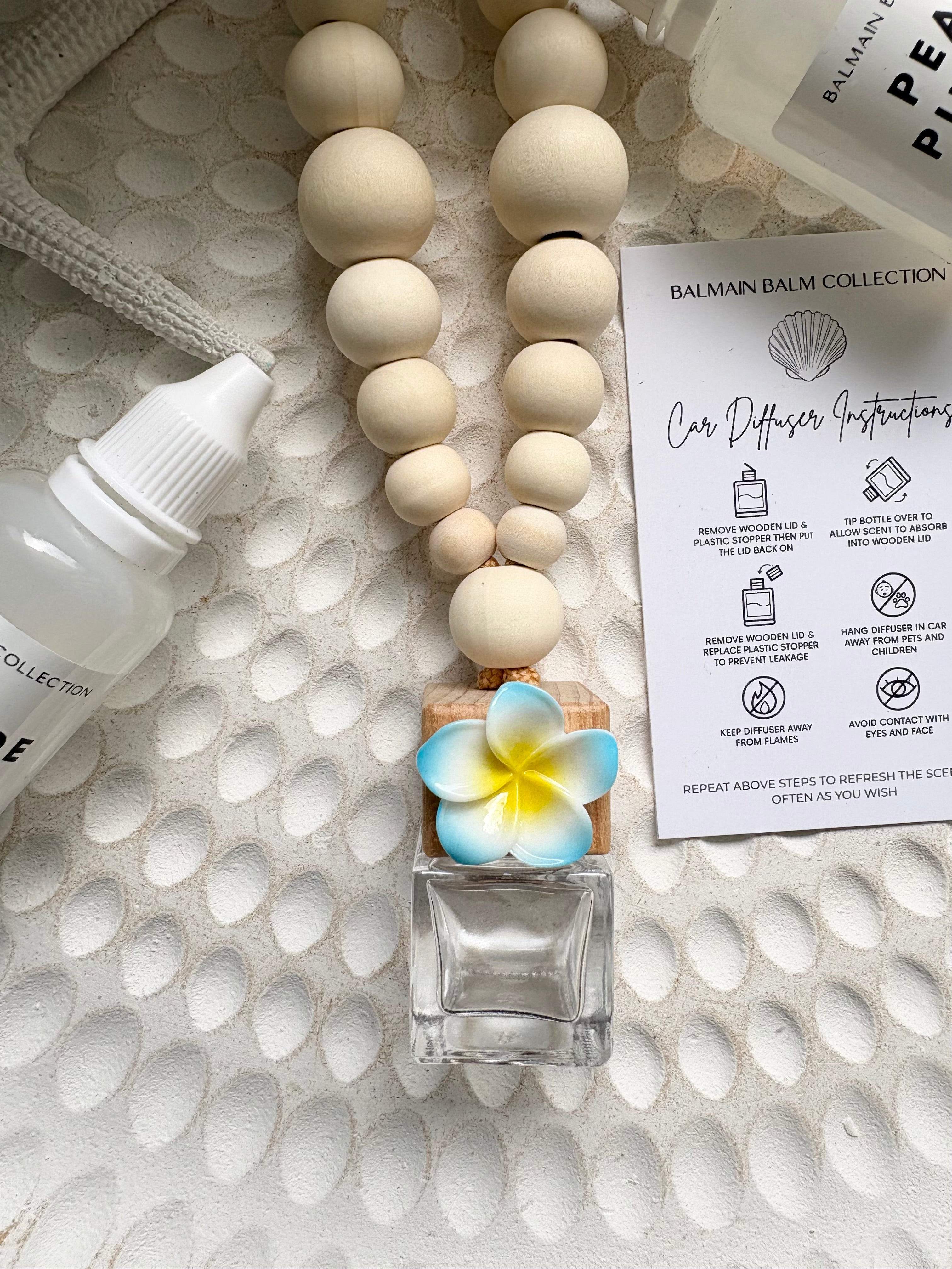 Ombre Frangipani Car Diffuser - Blue