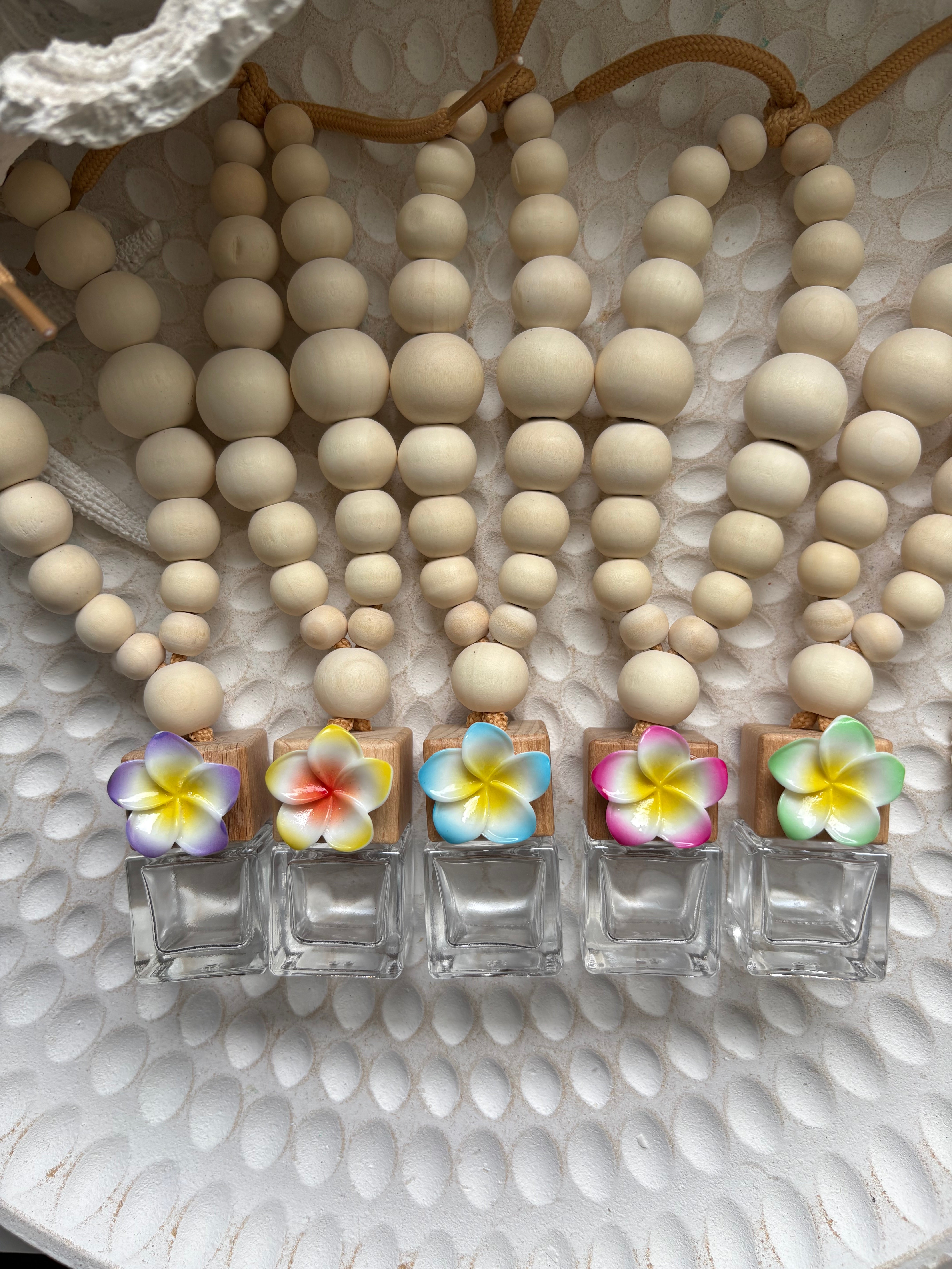 Ombre Frangipani Car Diffuser - Pink