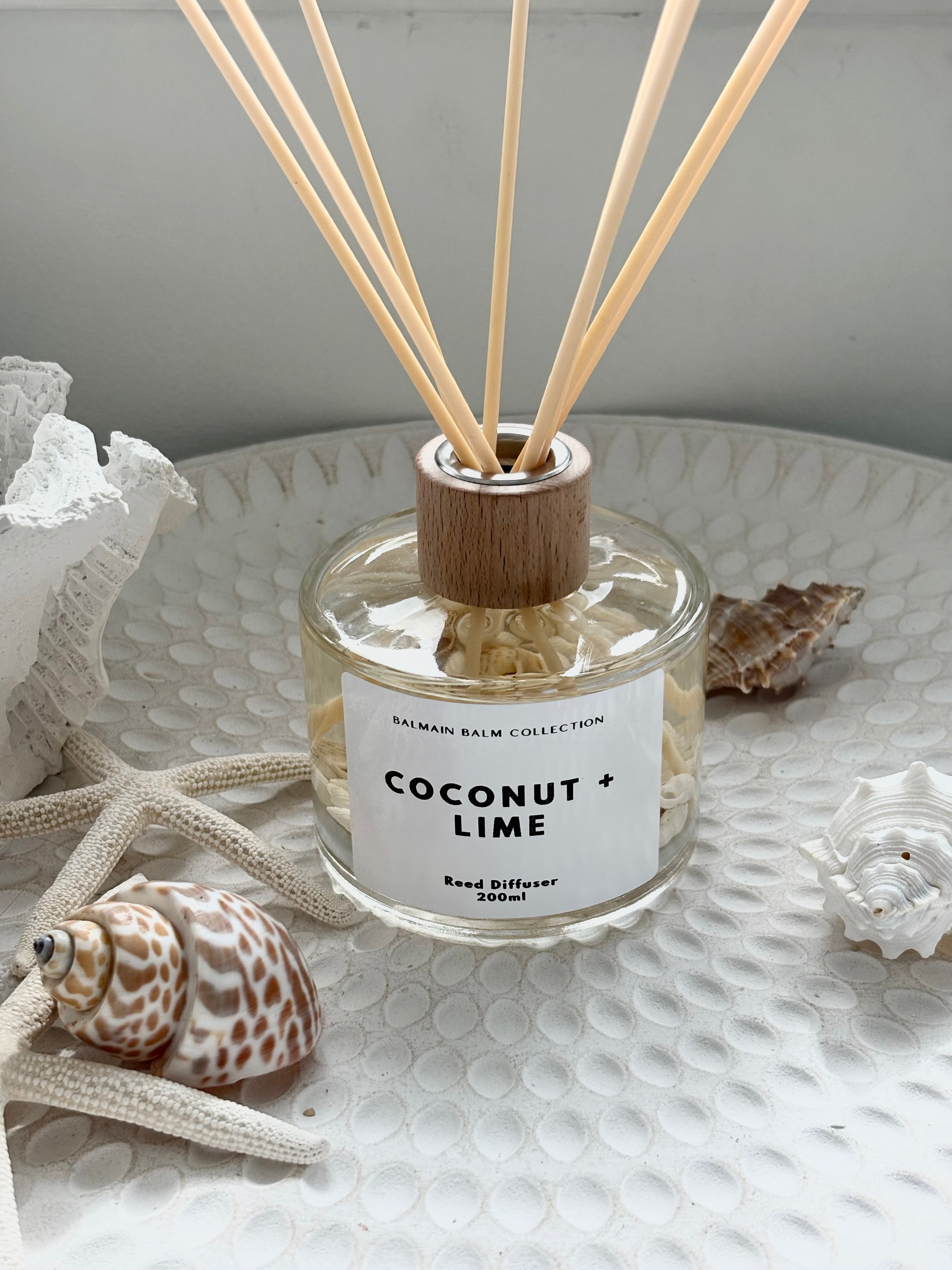 Coastal Shell Reed Diffuser - Coconut & Lime