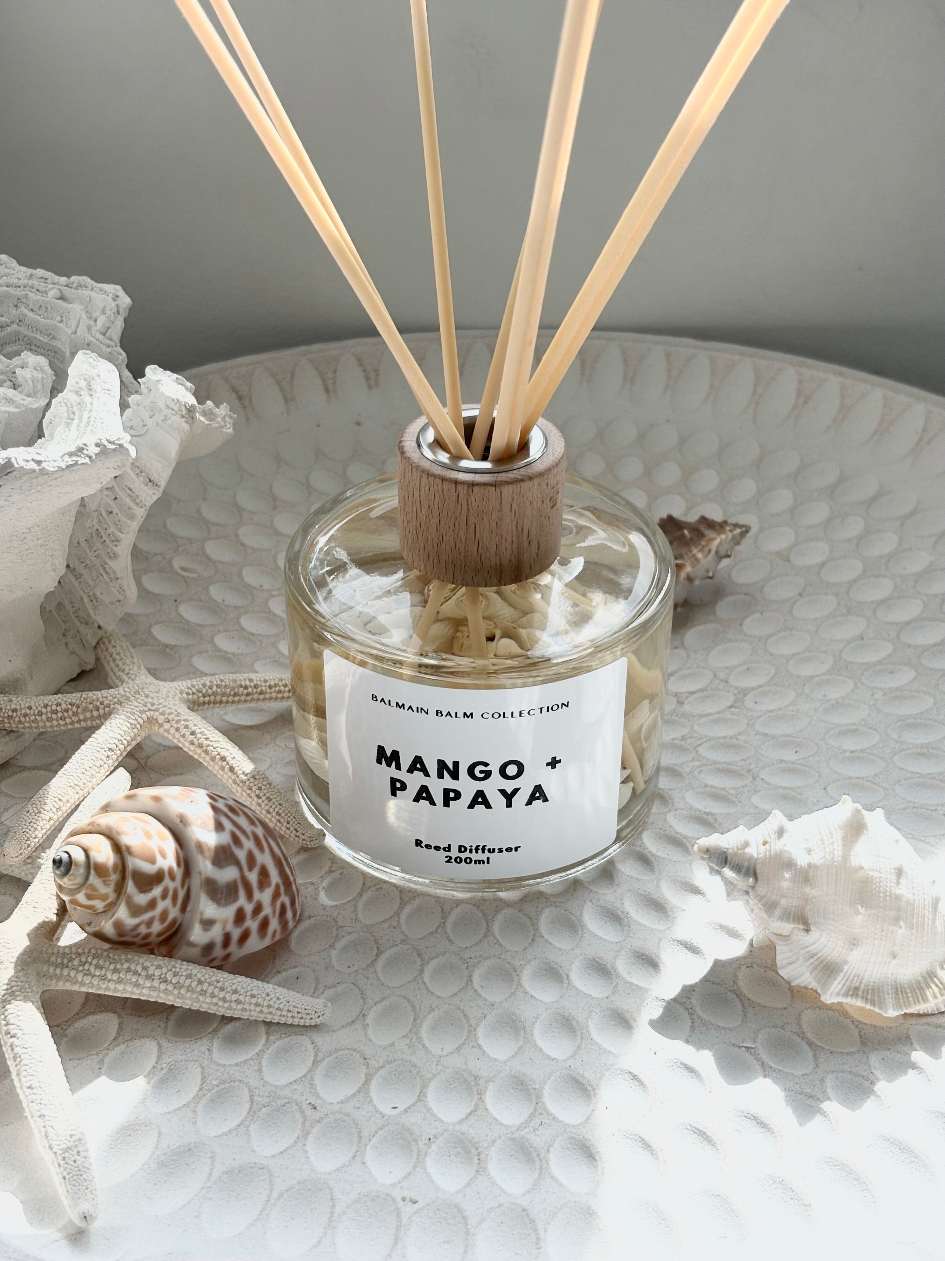 Coastal Shell Reed Diffuser - Mango & Papaya