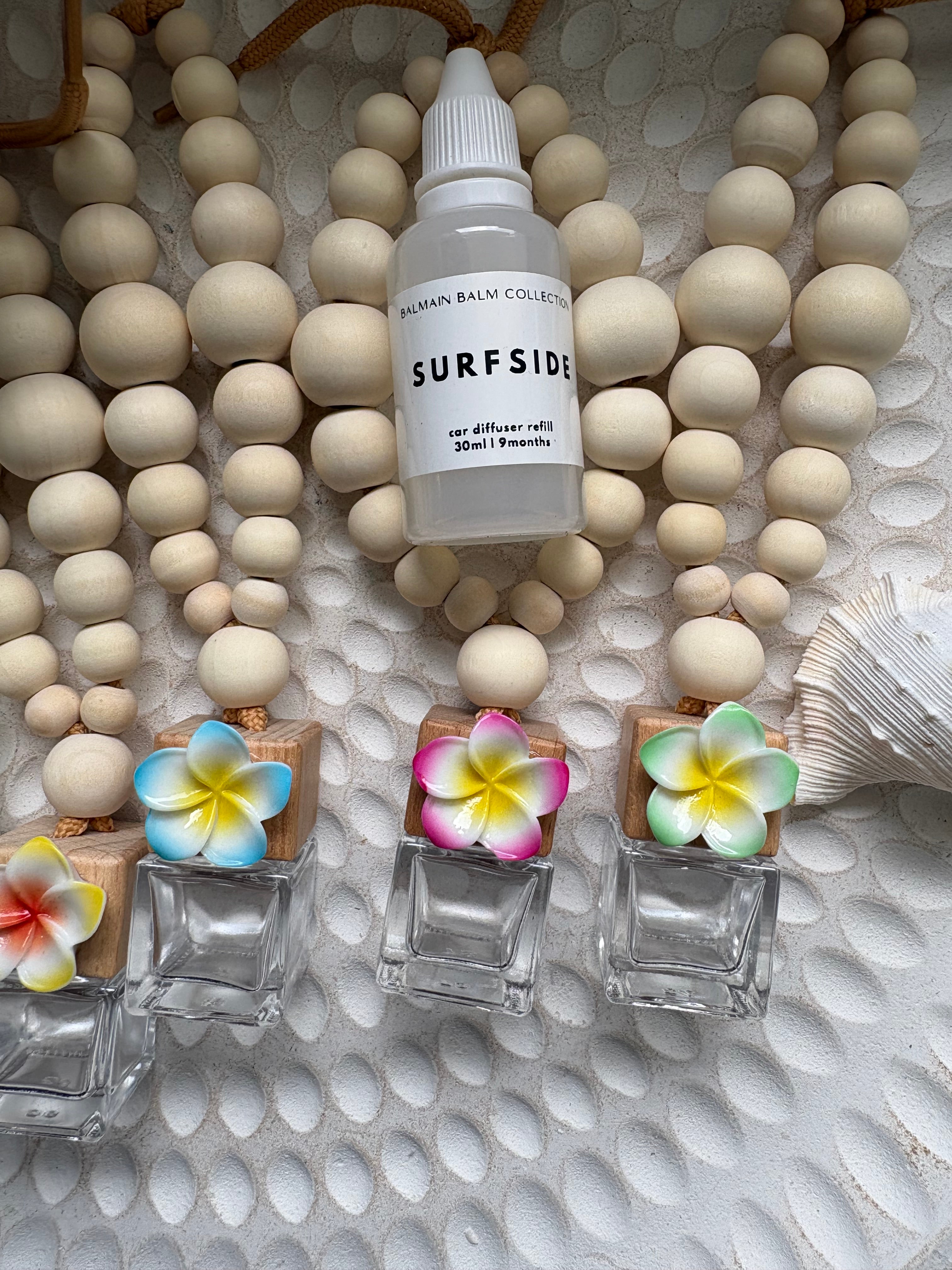 Ombre Frangipani Car Diffuser - Green
