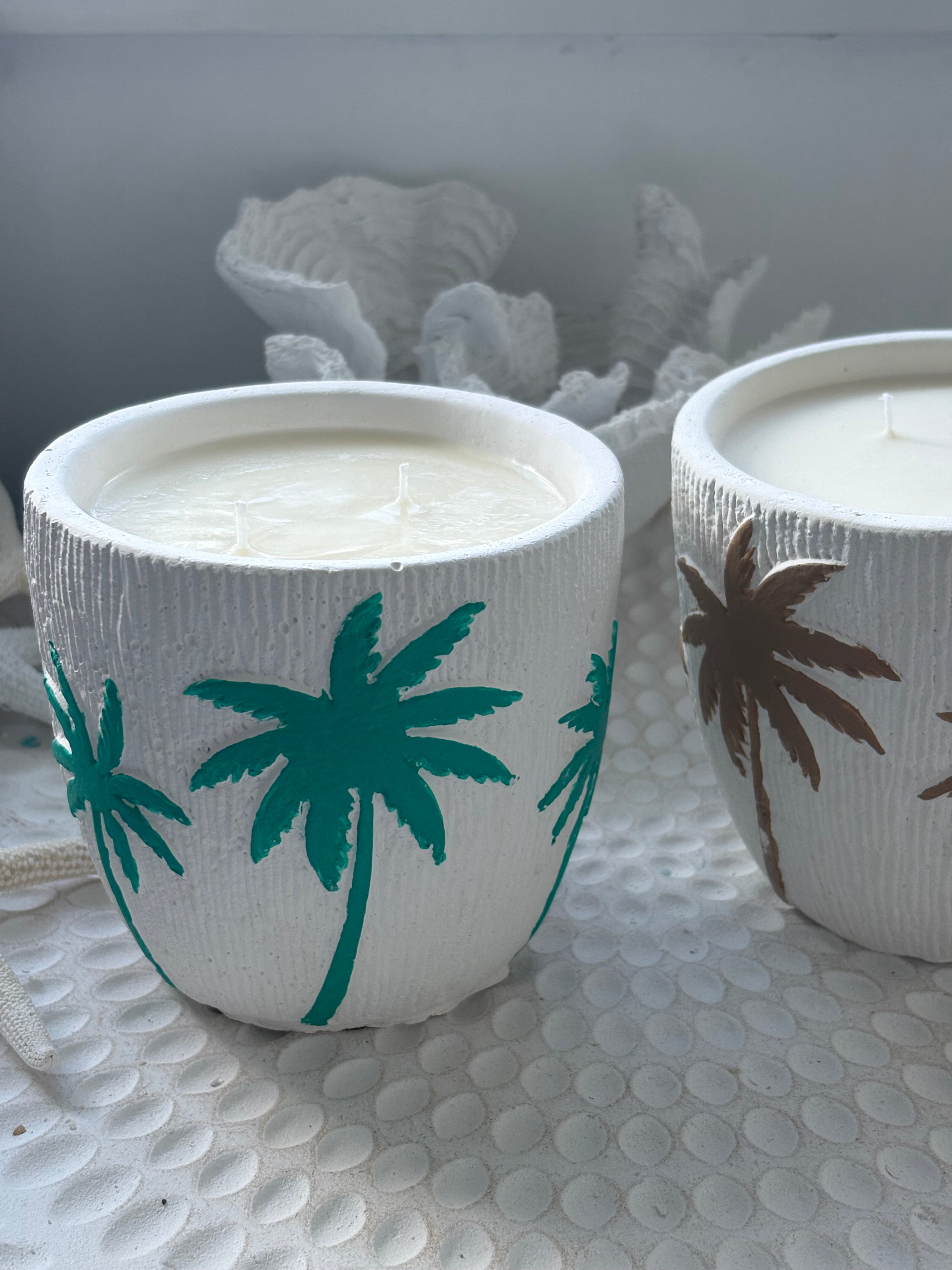 Green Coastal Palm Candle - Limited Edition