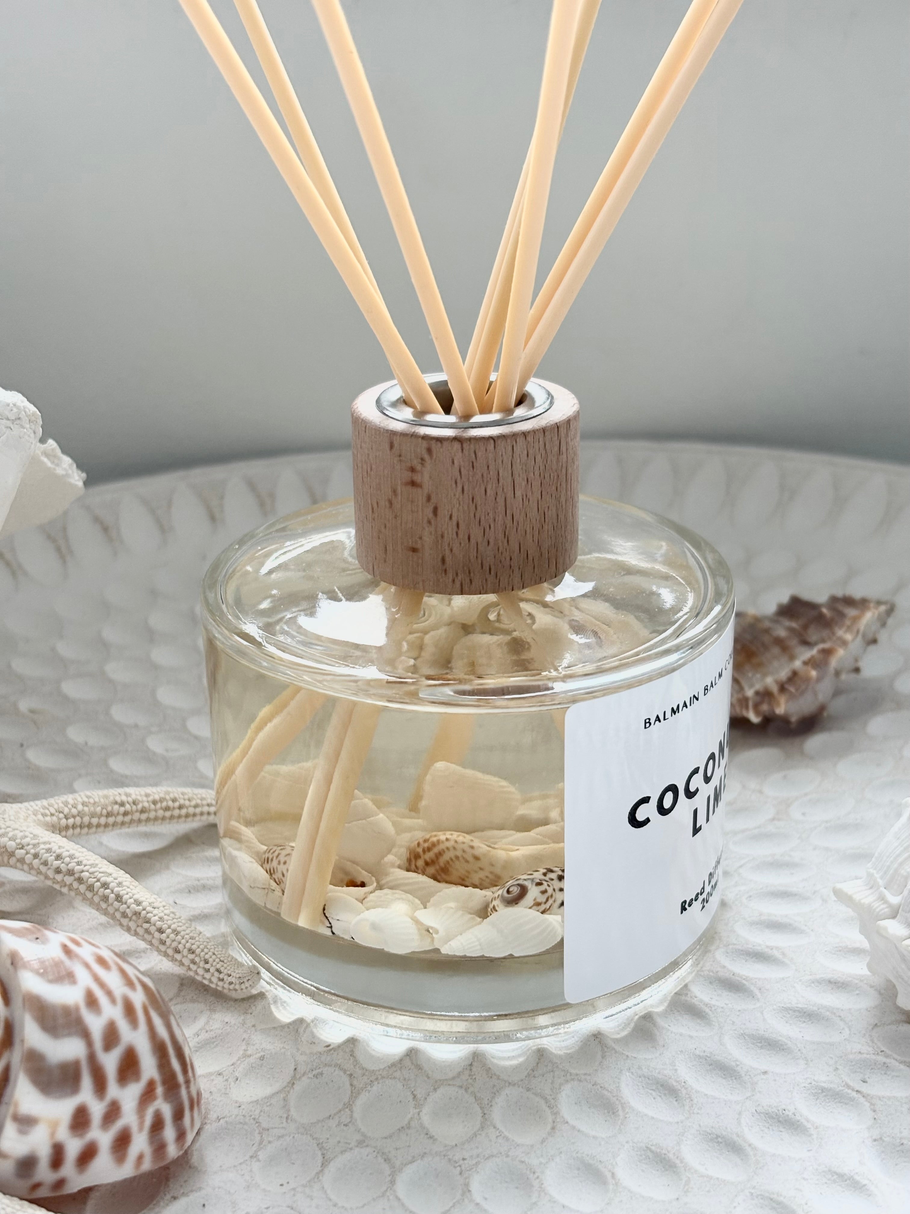 Coastal Shell Reed Diffuser - Coconut & Lime