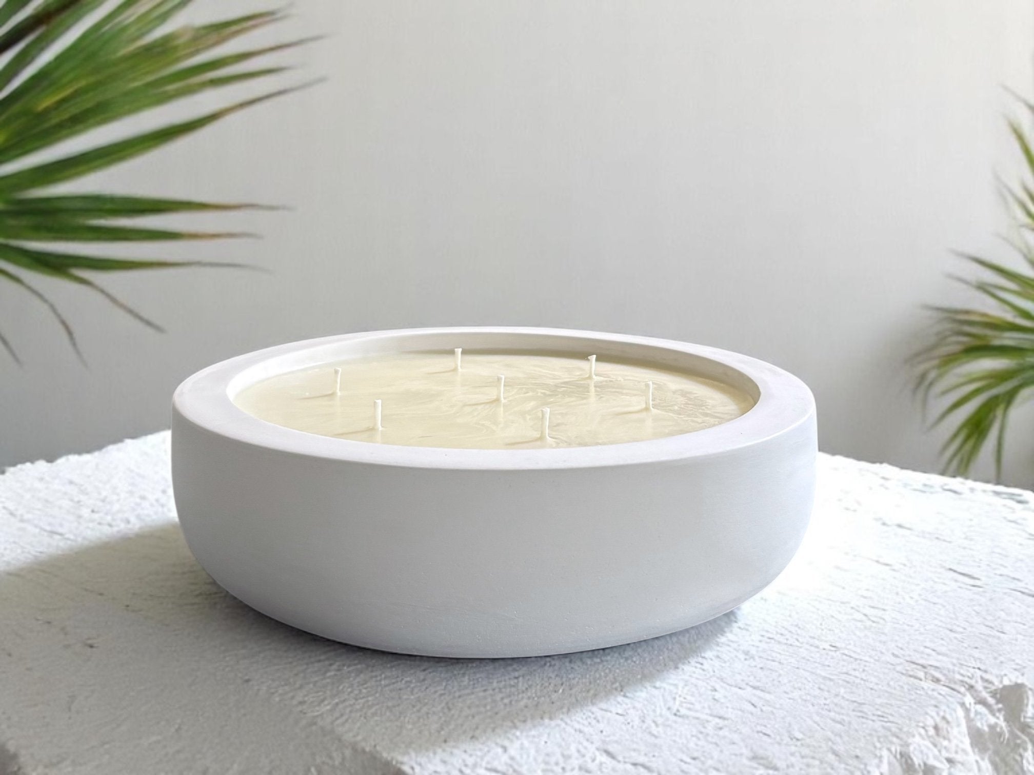 Large White Candle
